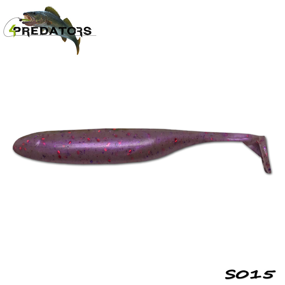 Shad 4Predators Finesse Impact Red Rotten Cherry 10cm S015 5buc/plic