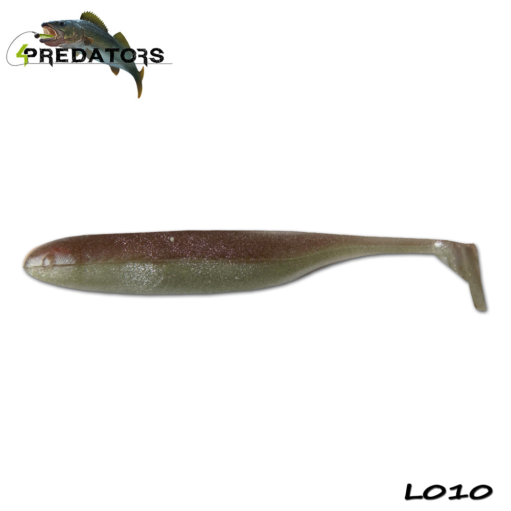 Shad 4Predators Finesse Impact Silver Fish 10cm L010 5buc/plic