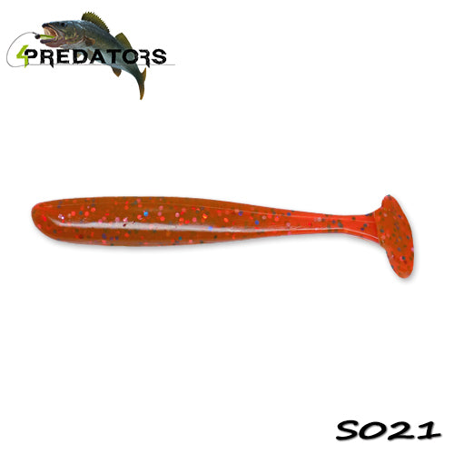 Shad 4Predators Slim Shad Crawfish 9cm S021 5buc/plic