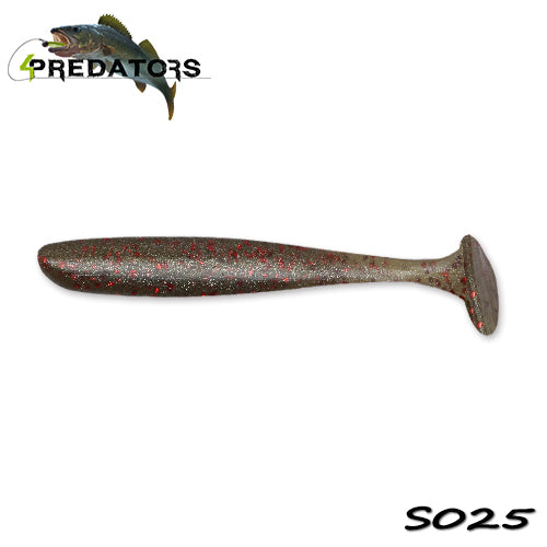 Shad 4Predators Slim Shad Motoroil Gray 9cm S025 5buc/plic