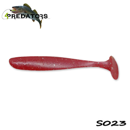 Shad 4Predators Slim Shad Red Candy 9cm S023 5buc/plic