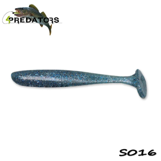Shad 4predators Slim Shad Teal Blue 9cm S016 5buc/plic