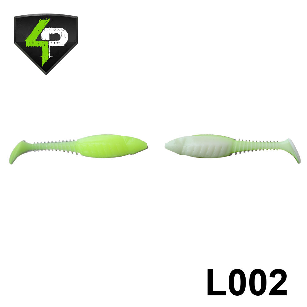 Shad 4Predators Tengu Shad 8.5CM L002 Lime-White 5buc/plic