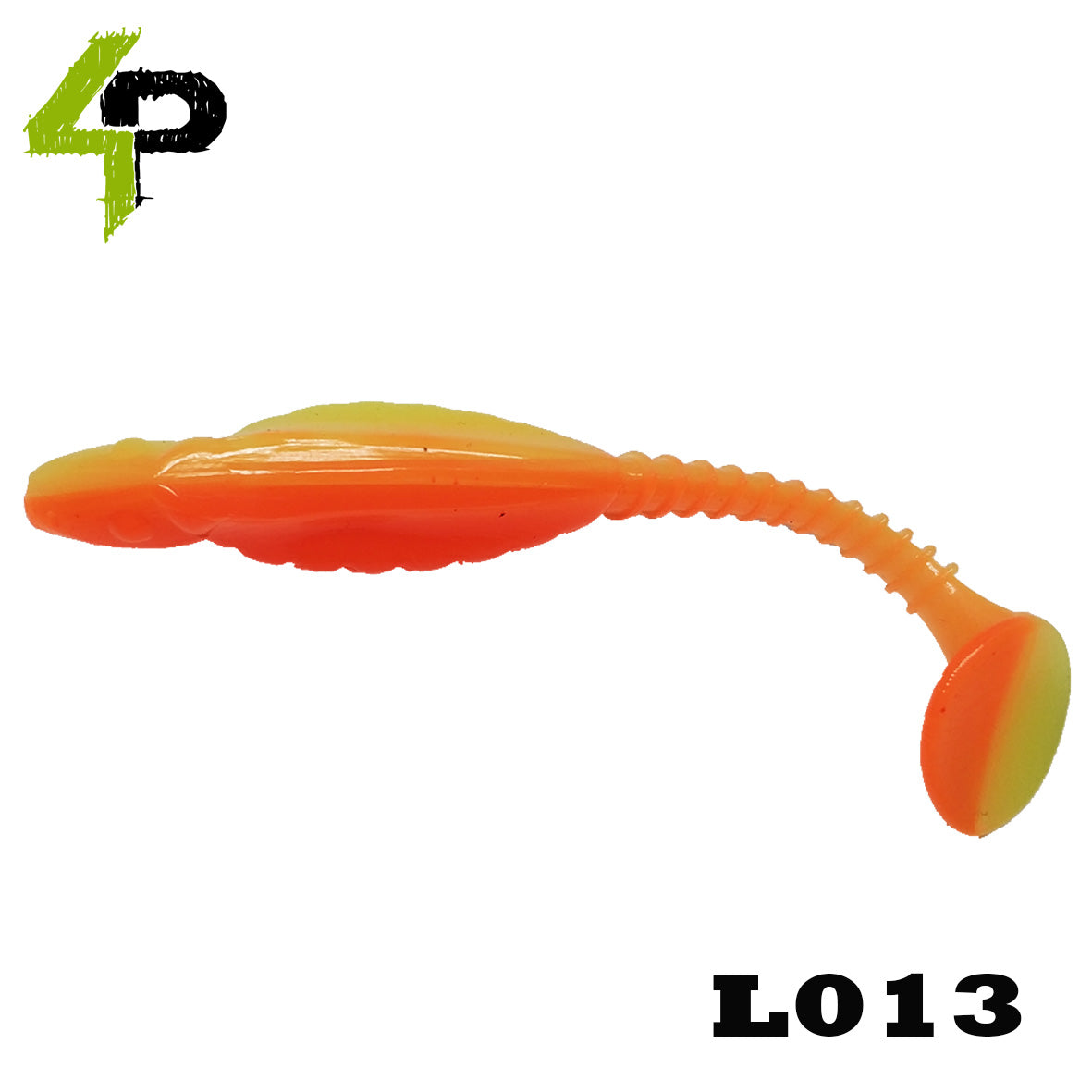 Shad 4Predators Tengu Shad 8.5CM L013 Orange-Yellow 5buc/plic