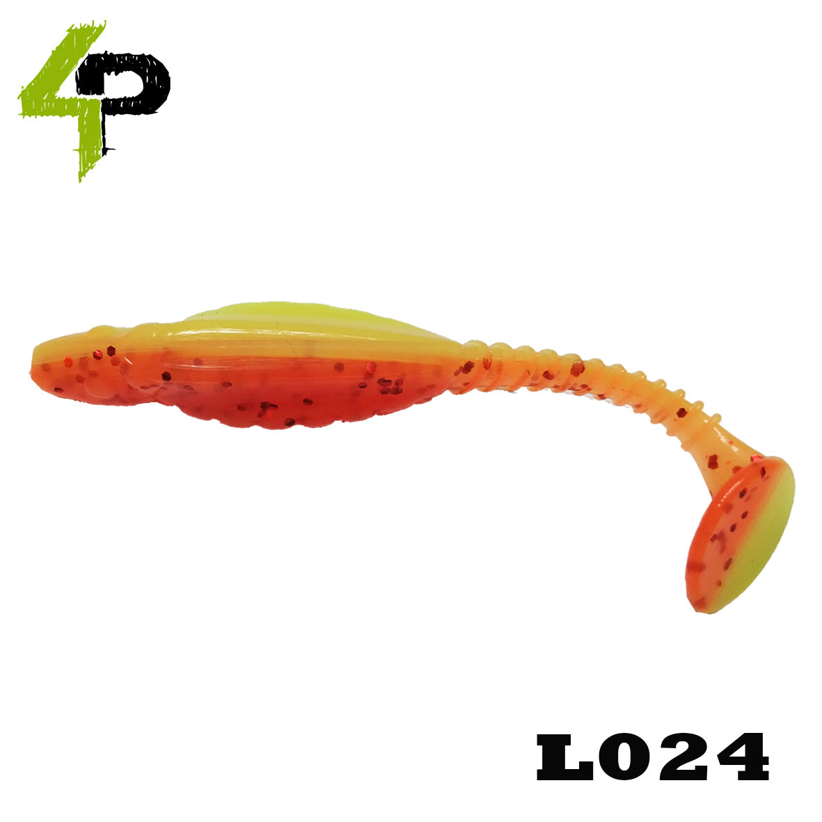 Shad 4Predators Tengu Shad 8.5CM L024 Orange Red-Silk 5buc/plic