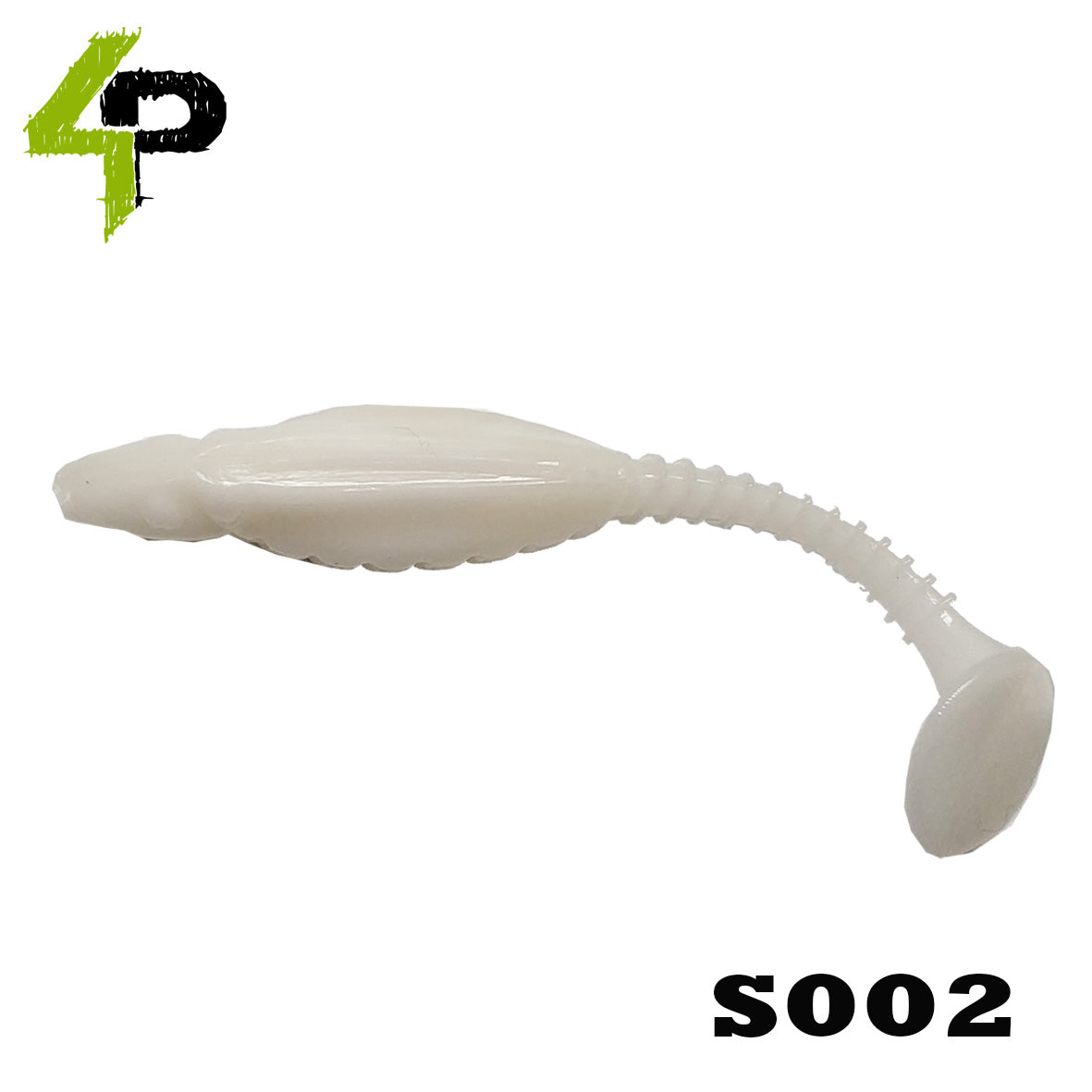 Shad 4Predators Tengu Shad 8.5CM S002 Pearl White 5buc/plic