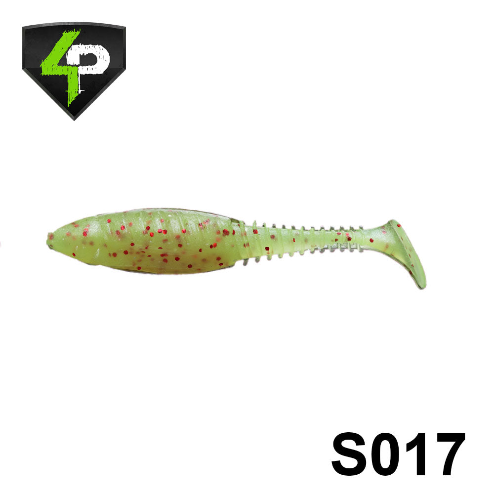 Shad 4Predators Tengu Shad 8.5CM S017 Brass Red 5buc/plic