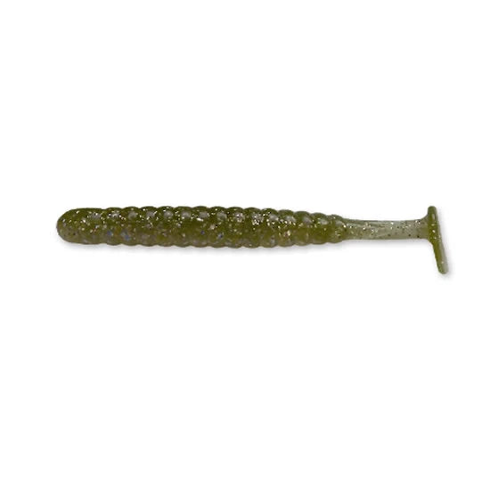 Shad 4predators Worm Shad Floating 8 Cm L007 Culoare Olive - Holoclear 7 Buc/plic