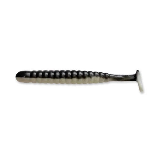 Shad 4predators Worm Shad Floating 8 Cm L011 Culoare Black - White 7 Buc/plic