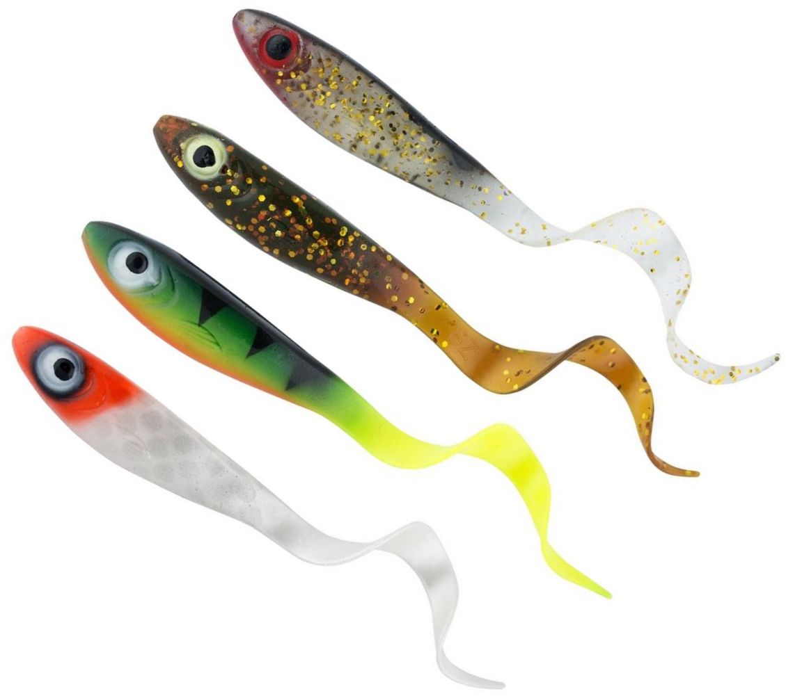 Shad Abu Garcia Svartzonker McPrech Curly Mix SVZ PDQ,  8buc/plic