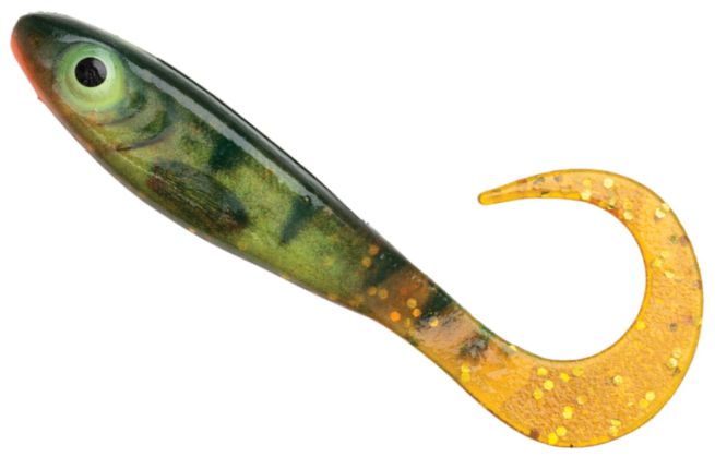 Shad Abu Garcia Svartzonker McPrech Curly, Motoroil Perch SVZ PDQ, 2.5g, 8cm, 8buc/plic