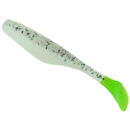 Shad Bass Assasin Turbo, Silver Phantom Chartreuse, 10cm, 10buc/pac