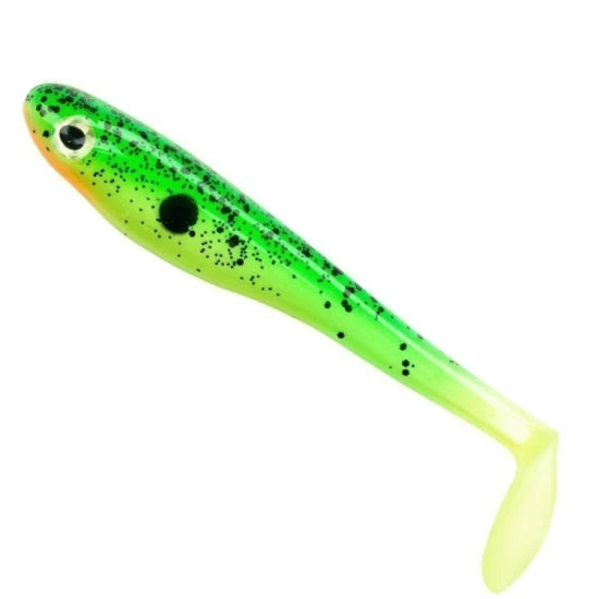 Shad Berkley Powerbait Hollow Belly, Hot Firetiger, 10cm, 4buc/plic