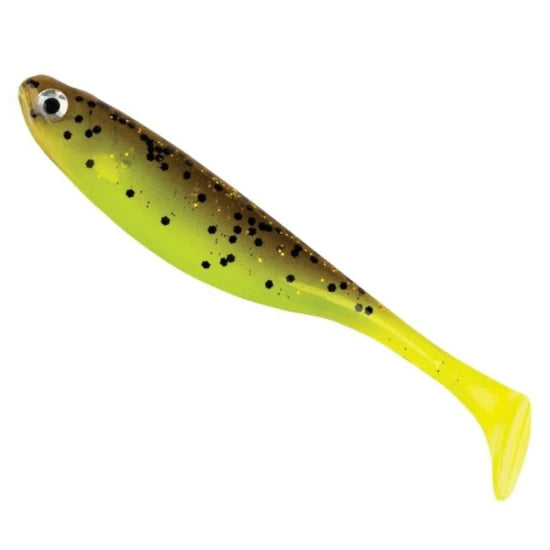 Shad Berkley Powerbait Sneakshad, Brown/chartreuse, 5cm, 6buc/plic