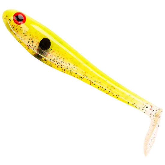 Shad Berkley Powerbait Hollow Belly, Speckled Lime, 12.5cm, 4buc/plic
