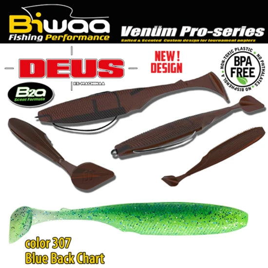 Shad Biwaa Deus 2" 5.1cm, 307 Blue Back Chart, 14buc/pac