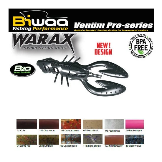 Shad Biwaa Warax 7.5cm Culoare Cola