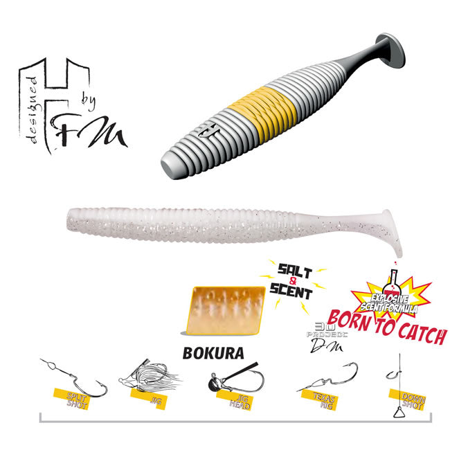 Shad Colmic Herakles Fat Shad-Ow105 10.5cm Bokura, 6buc/plic
