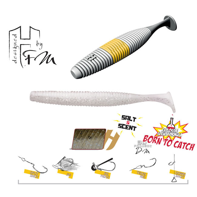 Shad Colmic Herakles Fat Shad-Ow105 10.5cm Bokura Magic, 6buc/plic