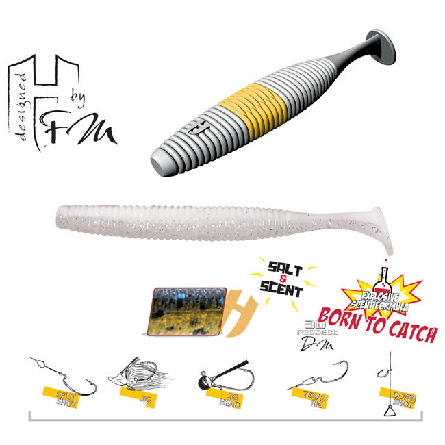 Shad Colmic Herakles Fat Shad-Ow105 10.5cm Dragonfly, 6buc/plic