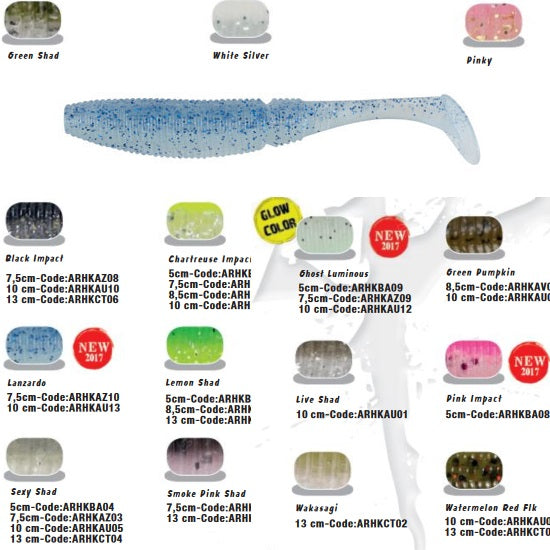 Shad Colmic Herakles Ghost Shad 10cm LANZARDO