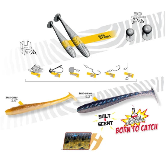 Shad Colmic Herakles Shad-ow105 10.5cm Dragonfly, 8buc/plic