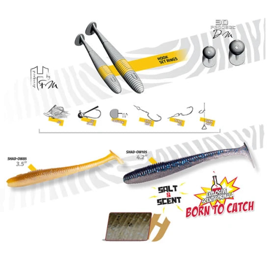 Shad Colmic Herakles Shad-ow70 7cm Bokura Magic, 8buc/plic