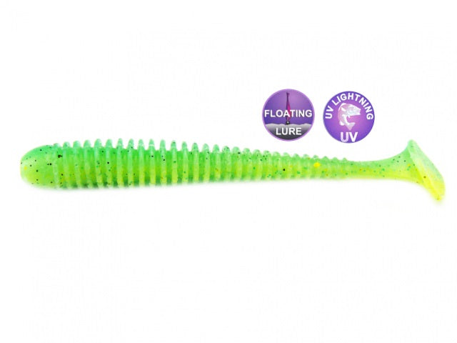Shad Crazy Fish Vibro Worm 8.5cm 7D Squid Floating