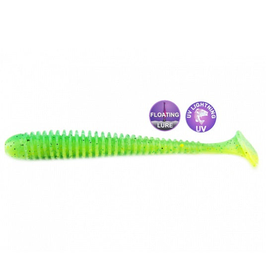 Shad Crazy Plastic Vibro Worm F 8.5cm 07D Squid