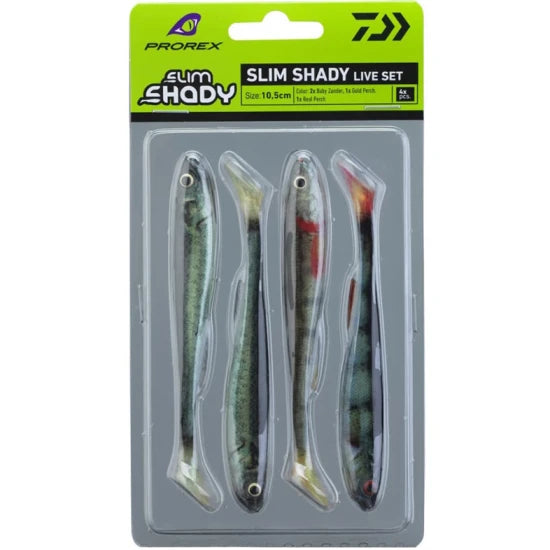 Shad Daiwa Prorex Real Slim Live, Color Mix, 10.5cm, 8g, 4buc/pac