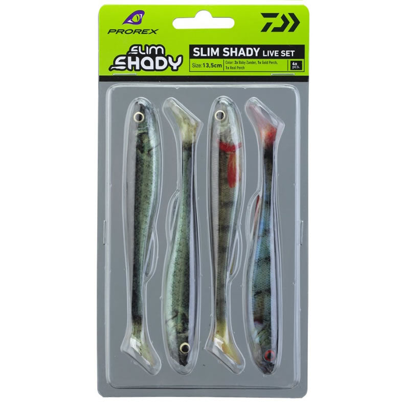 Shad DAIWA Prorex Real Slim Live, Color Mix, 13.5cm, 13.5g, 5buc/pac