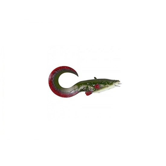 Shad DAM Effzett 200mm Green Catfish Curl Tail
