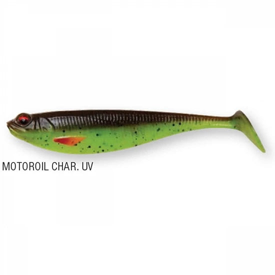 Shad Dam Effzett Shadster 9cm 7.2gr Motoroil Chartreuse Uv