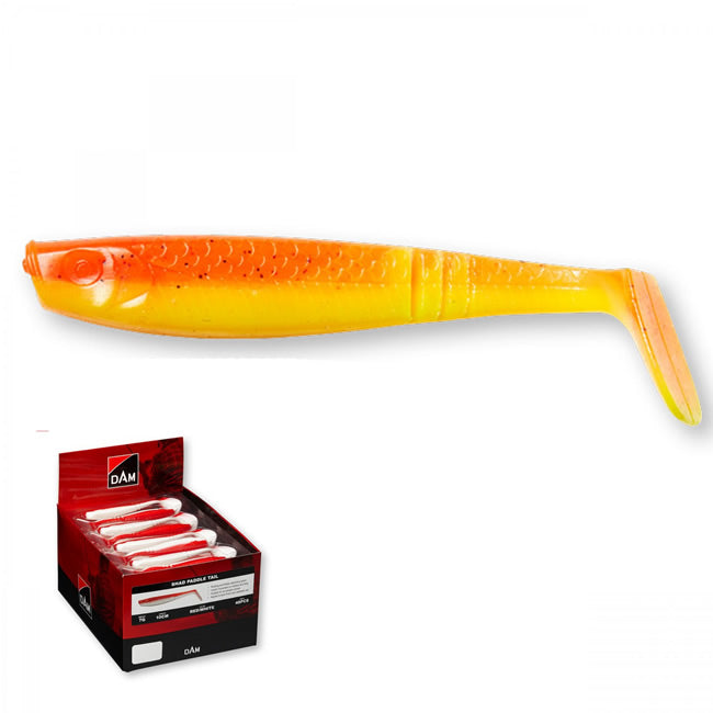 Shad DAM Paddletail Orange Yellow 6.5cm