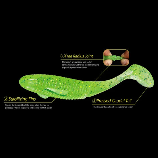 Shad Duo Realis Boostar Wake, F041 Solid Pink Uv, 8.8cm, 6buc/pac