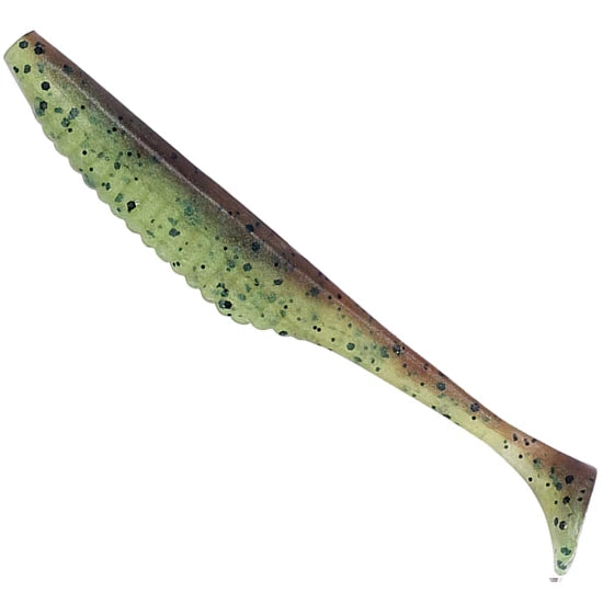 Shad Duo Realis Versa Shad, F082 Green Pumpkin Chartreuse, 7.6cm, 10buc/pac