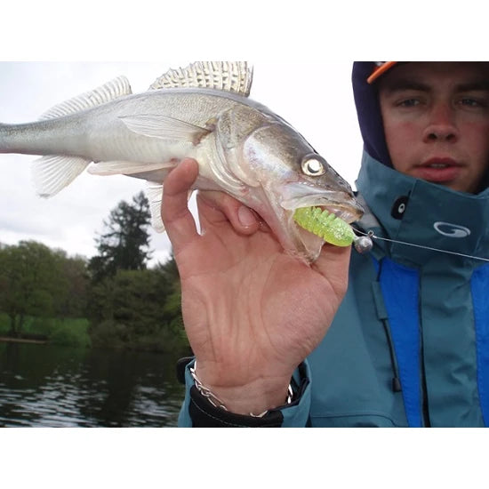 Shad Delalande Skeleton 11cm White Red Head 61