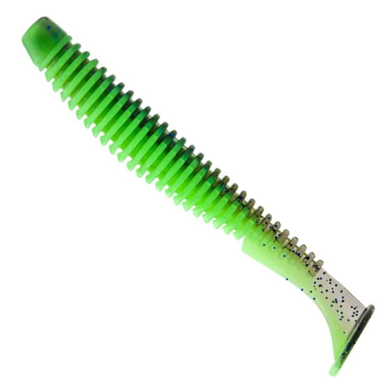 Shad Fast Strike Down Shad 9cm, Chartreuse Blue Ice, 10buc/pac