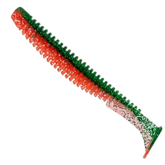 Shad Fast Strike Down Shad 9cm, Orange Green Ice, 10buc/pac