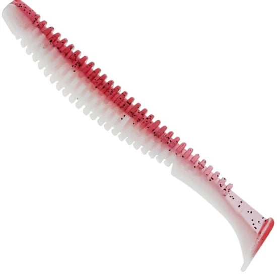 Shad Fast Strike Down Shad 9cm, White Back Red Pepper, 10buc/pac