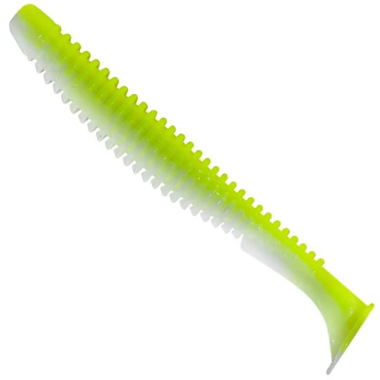 Shad Fast Strike Down Shad 9cm, White Neon Back, 10buc/pac