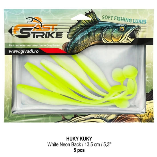 Shad Fast Strike Huky Kuky 13.5cm, 8.4g, Ice Chatreuse, 5buc/pac