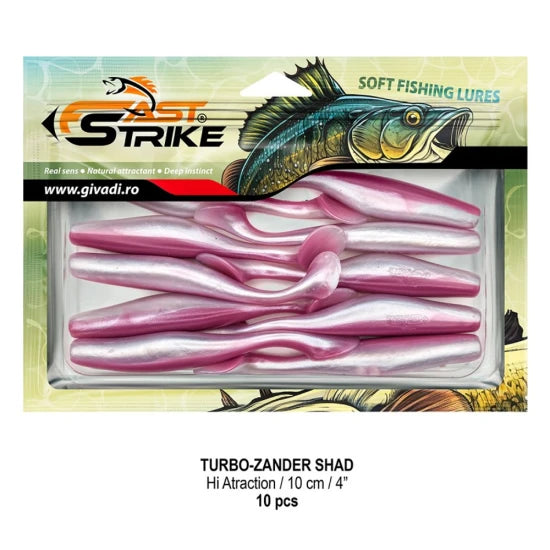 Shad Fast Strike Turbo Zander, 10cm, Hi Atraction, 10buc/pac