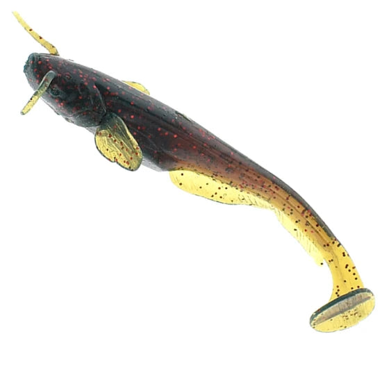 Shad Fishup Catfish, 5cm, Motor Oil Red Flake, 10buc/pac