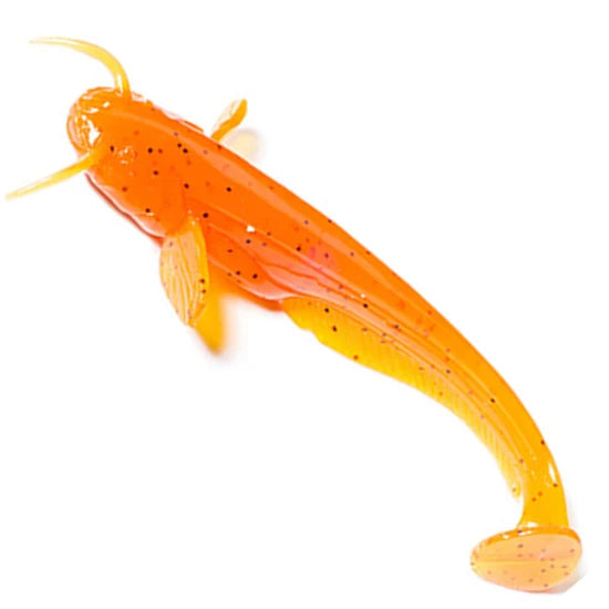 Shad Fishup Catfish, 7.5cm, 049 Orange Pumpkin Black, 8buc/pac