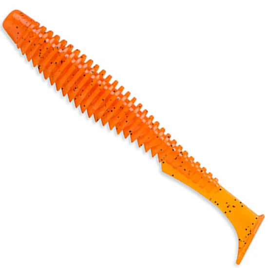 Shad Fishup U-shad, 049 Orange Pumpkin Black, 10.1cm, 8buc/pac