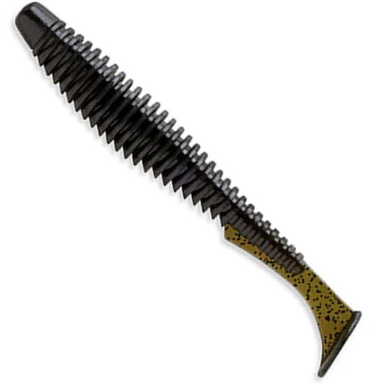 Shad Fishup U-shad, 10.1cm, Watermelon Brown Black, 8buc/pac
