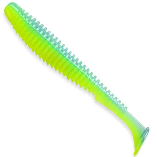 Shad Fishup U-shad, 206 Sky Chartreuse, 7cm, 9buc/pac