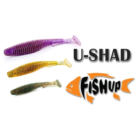 Shad Fishup U-shad, 206 Sky Chartreuse, 7cm, 9buc/pac