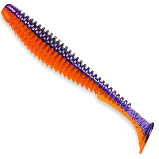 Shad Fishup U-shad, 7cm, Dark Violet Orange, 9buc/pac